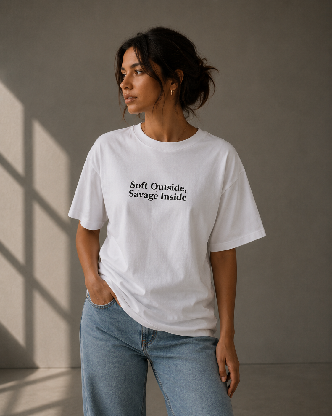 Soft Outside Savage Inside Tee — "Soft Outside, Savage Inside" Graphic T‑Shirt