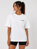 EARNED STRONG MIND — White (Oversized mindset training tee)